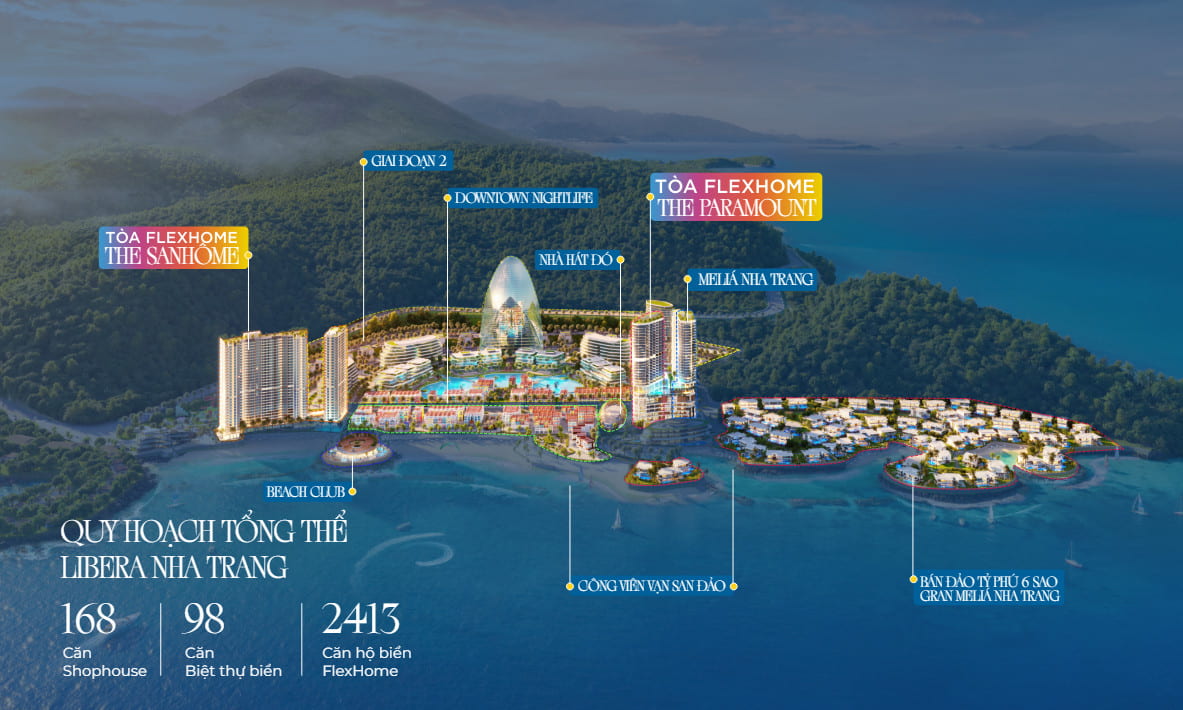 Tổng thể mặt bằng Libera Nha Trang