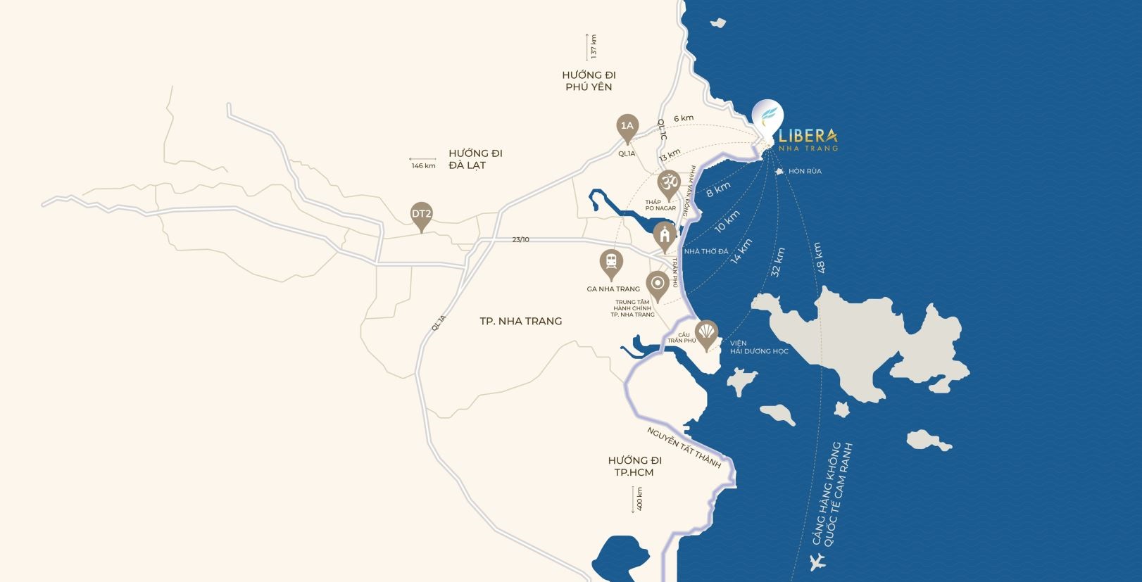Vị trí Libera Nha Trang