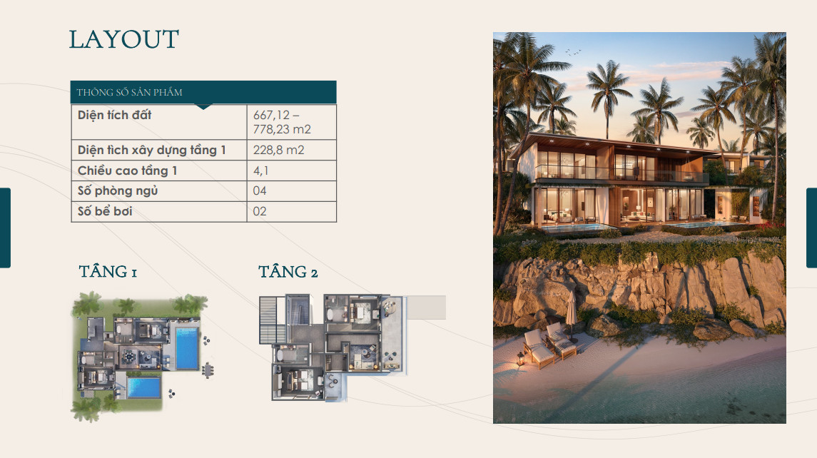 Layout Pacific Lagoon Gran Melia Nha Trang