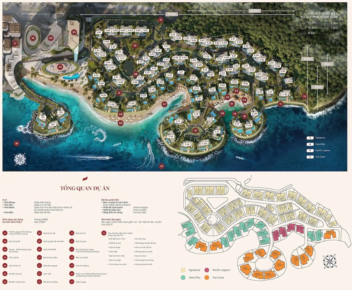 Mặt bằng Gran Melia Nha Trang