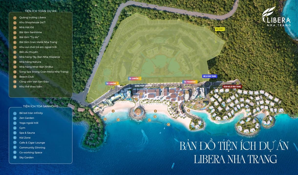 Bản đồ tiện ích Libera Nha Trang
